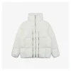 Mxxcler x Willow Smith Triple-Zip Down Jacket #MX-008 (White/Black)