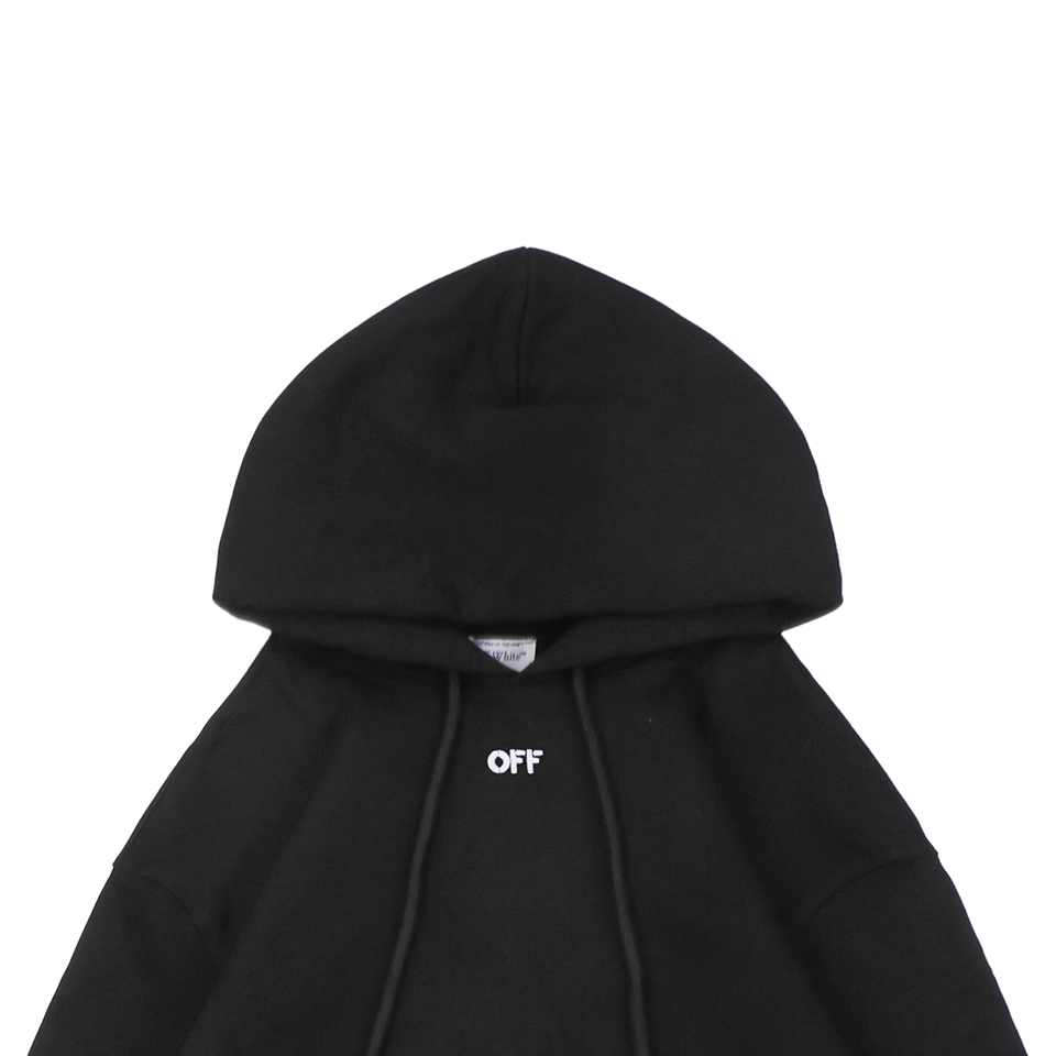 Off-White Tonal Anchor Arrows Embroidered Hoodie