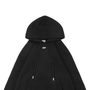 Off-White Tonal Anchor Arrows Embroidered Hoodie