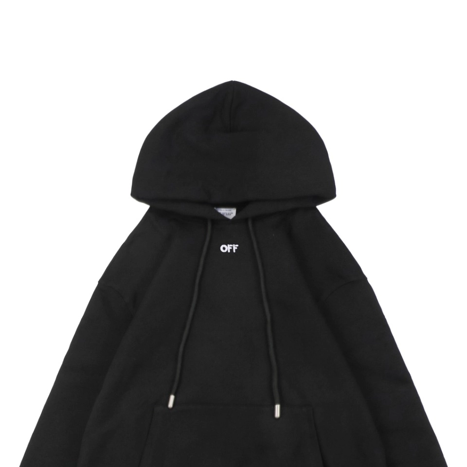 Off-White Tonal Anchor Arrows Embroidered Hoodie