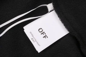 Off-White Wavy Arrow Embroidered Hoodie Wash label
