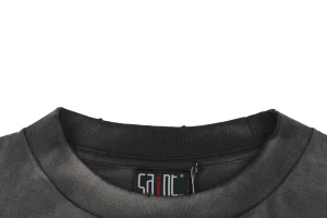 Saint Michael Candle Graphic Vintage Washed Shirt Collar