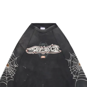 Saint Michael Spider Web Graphic Shirt