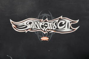 Saint Michael Spider Web Graphic Shirt Front Print