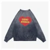 Saint Michael Vintage “Saint Power” Heart Graphic Crewneck Sweatshirt