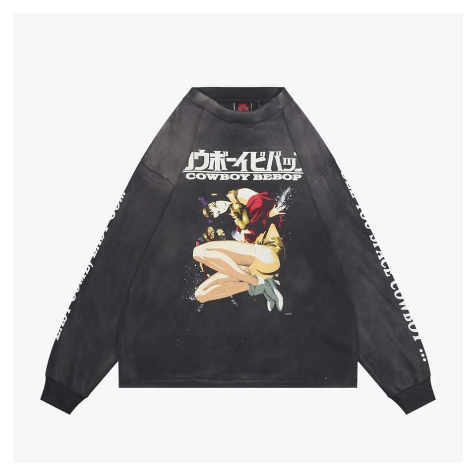 Saint Michael x Cowboy Bebop “Ballad of Fallen Angels” Vintage Wash Shirt Front view