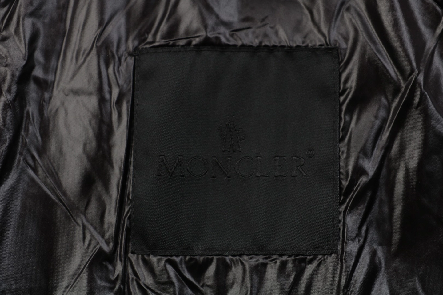 Mxxcler Dual-Zip Side Pocket Hooded Down Jacket Black Brand label