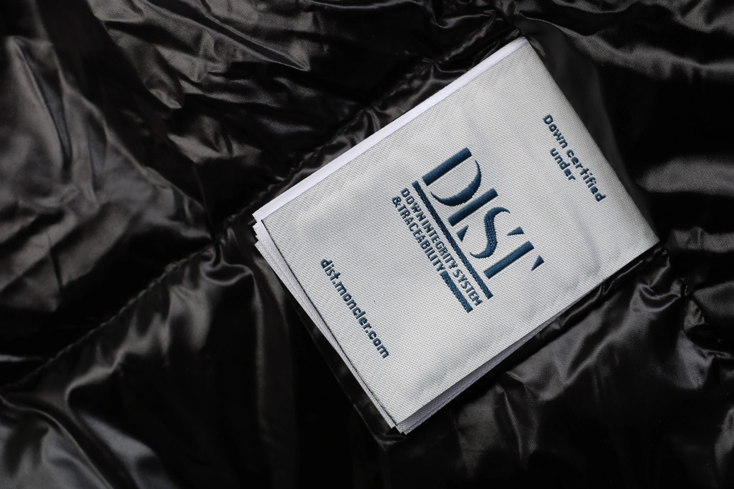 Mxxcler Dual-Zip Side Pocket Hooded Down Jacket Black Wash label