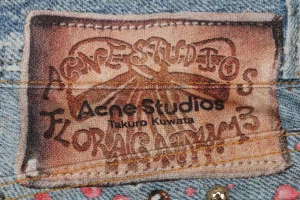Acne Studios Minami-Aoyama Exclusive 3D Studded Denim Pants Brand label