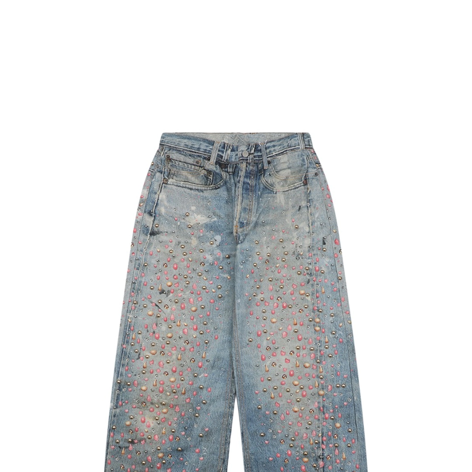 Acne Studios Minami-Aoyama Exclusive 3D Studded Denim Pants