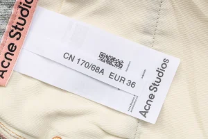 Acne Studios Minami-Aoyama Exclusive 3D Studded Denim Pants Wash label