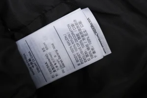 Adidas Originals Embroidered Crest Leather Sleeve Varsity Jacket Wash label