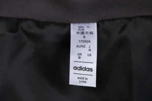 Adidas Three-Stripe Hooded Down Jacket Grey Wash label