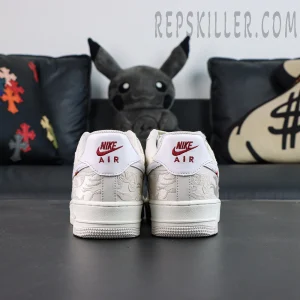 Nike Air Force 1 Low Pegasus Pack Year of the Horse heel embroidery detail