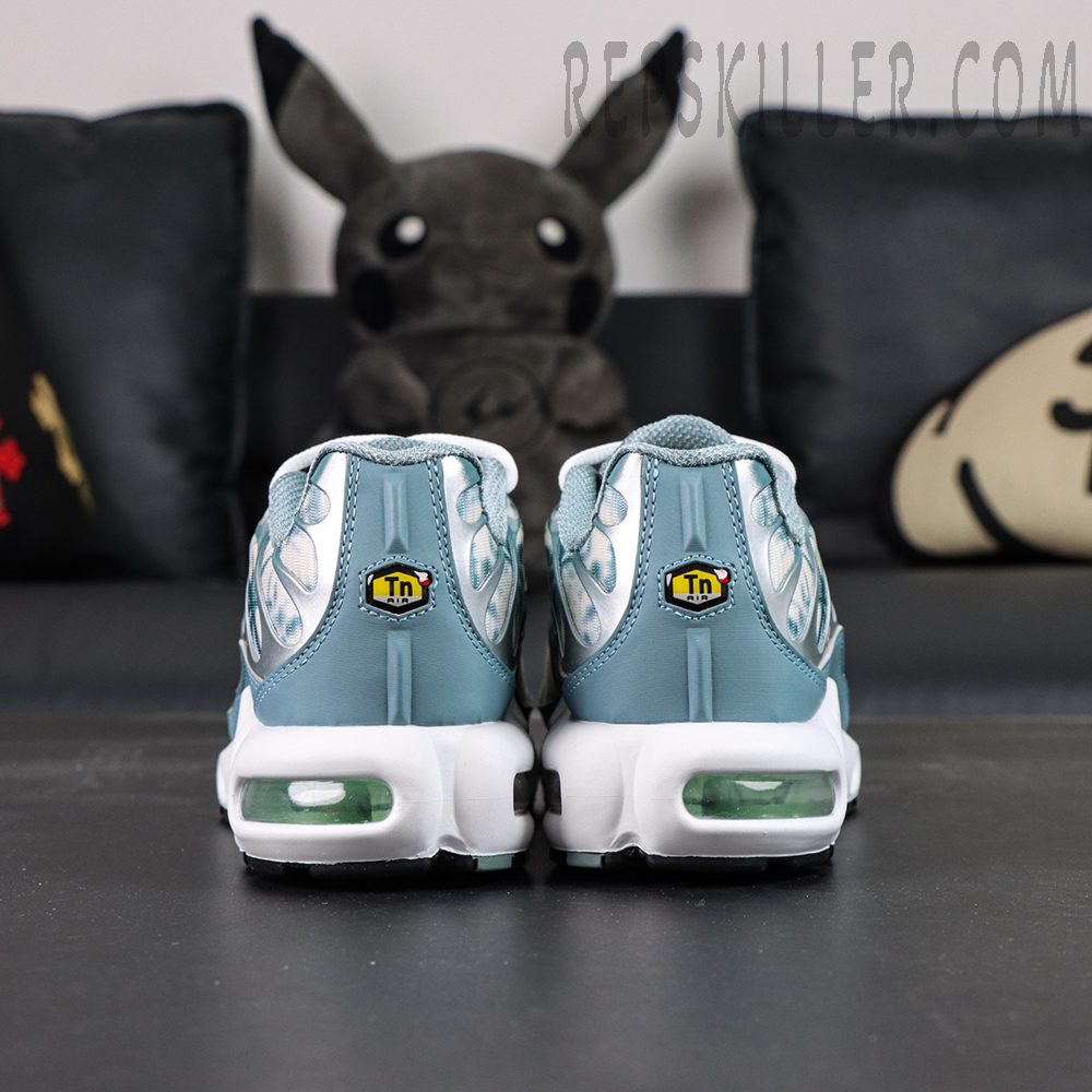 Nike Air Max Plus Palm Pack Waterway rear view showing TN Air heel branding