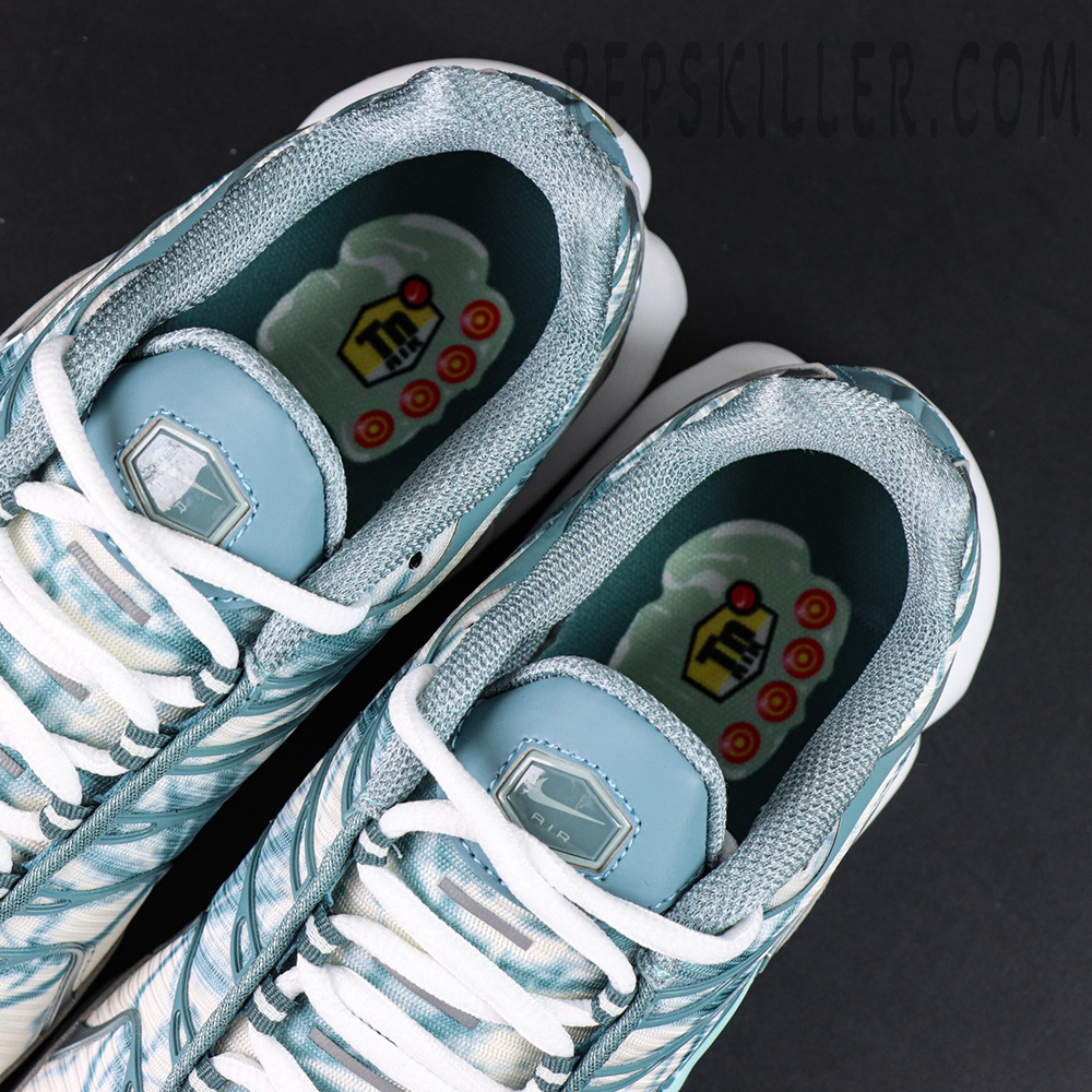 Nike Air Max Plus Palm Pack Waterway inner view showing TN-branded insole