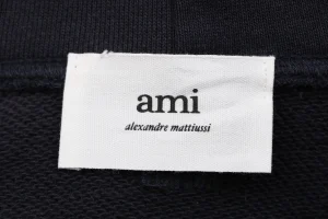 Ami Embroidered Letter Patch Hoodie4.jpeg
