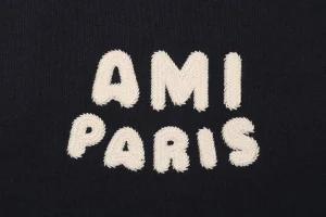 Ami Embroidered Letter Patch Hoodie8.jpeg