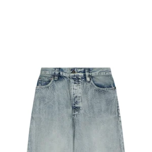 Balenciaga Baggy Ice Blue Washed Wide-Leg Denim Jeans