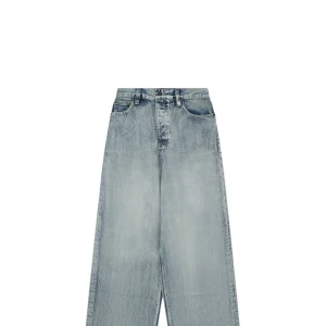 Balenciaga Baggy Ice Blue Washed Wide-Leg Denim Jeans