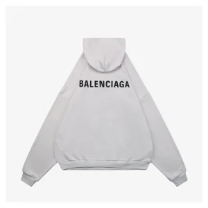 Balenciaga V-Neck Front Short Back Hoodie Back view