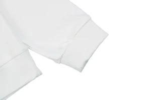 Burberry Double Letter Print Crewneck Sweatshirt White Cuff