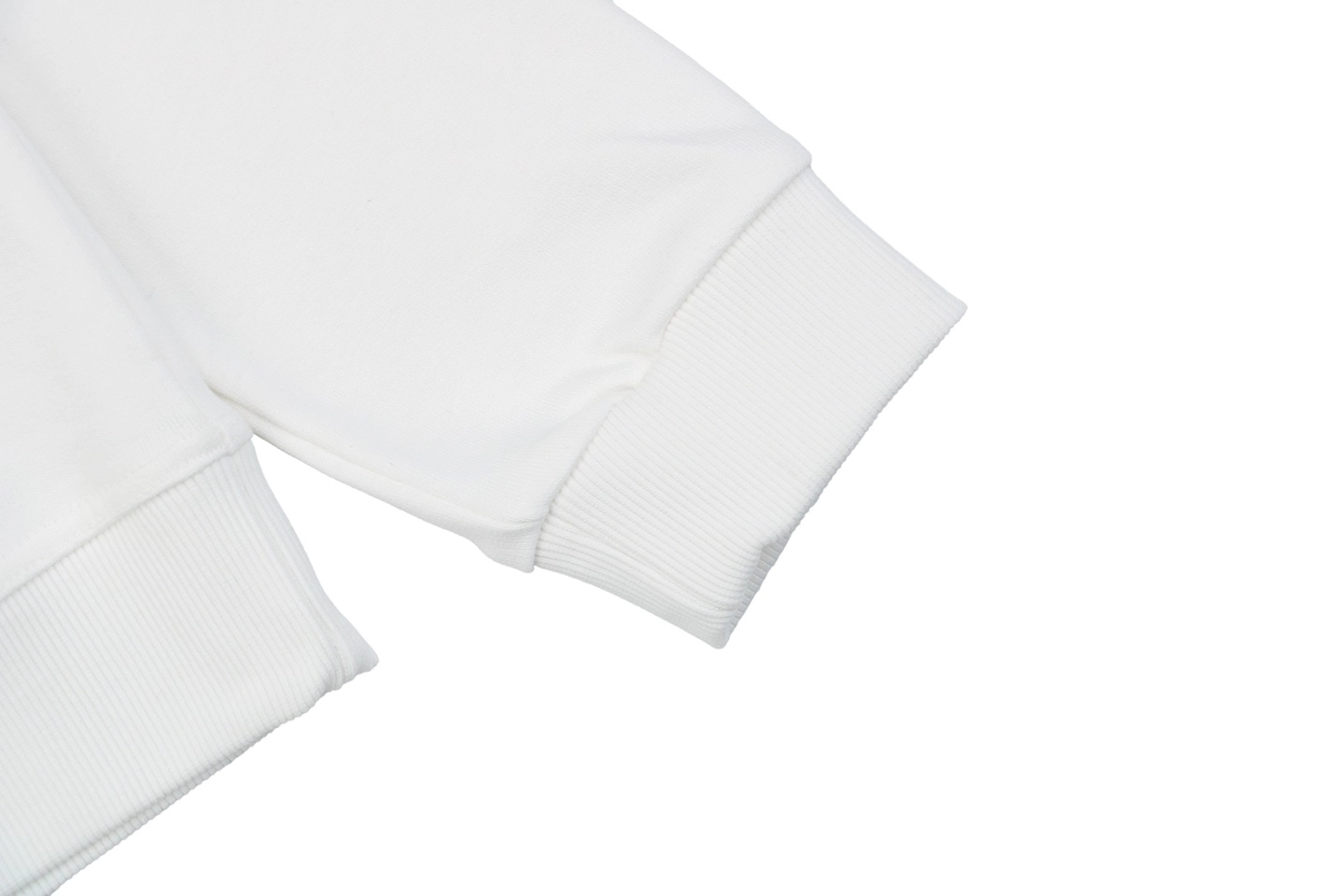 Burberry Double Letter Print Crewneck Sweatshirt White Cuff