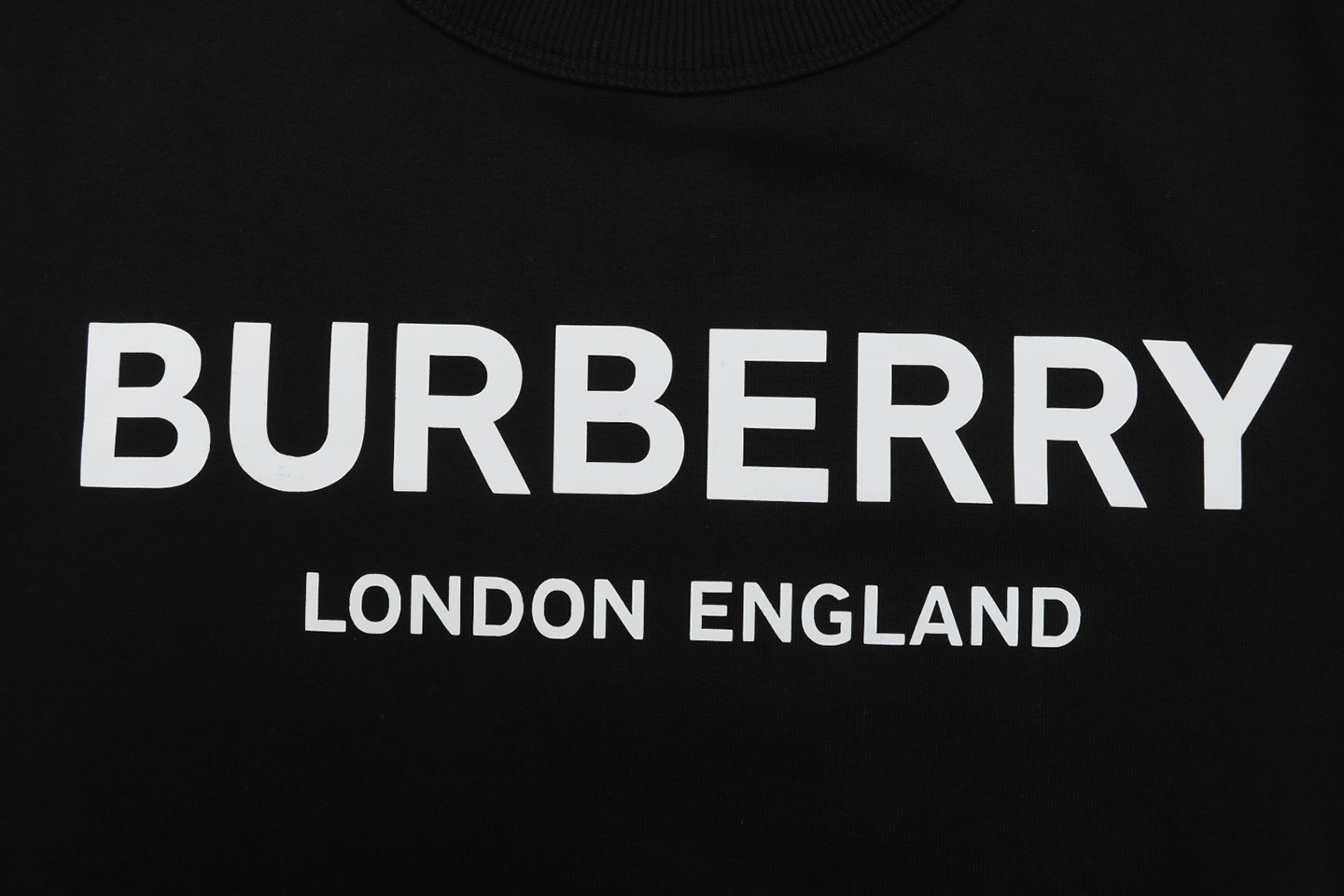 Burberry Double Letter Print Crewneck Sweatshirt Black Brand