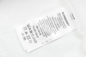 Burberry Double Letter Print Crewneck Sweatshirt White Wash label