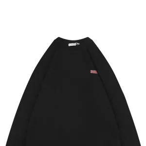 Burberry Overlapping Knight Print Crewneck Sweatshirt Black