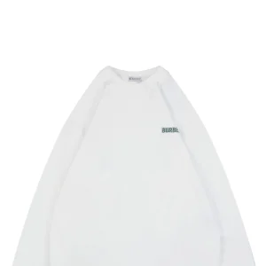 Burberry Overlapping Knight Print Crewneck Sweatshirt White