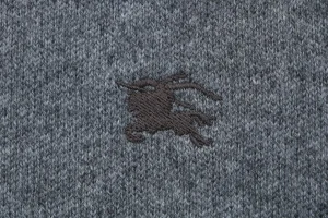 Burberry Tonal Equestrian Knight Embroidered Crewneck Sweater Brand