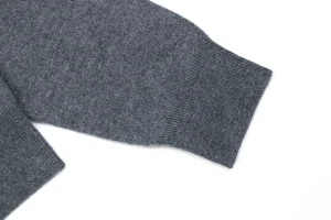 Burberry Tonal Equestrian Knight Embroidered Crewneck Sweater Cuff