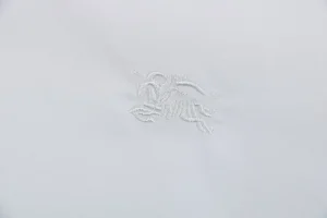 Burberry Tonal Equestrian Knight Embroidered Shirt White Brand