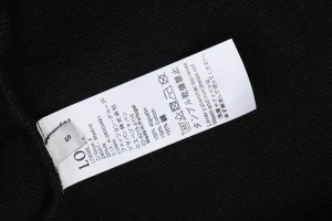 Loewe Anagram Embroidered Contrast Stitch Hoodie Wash label