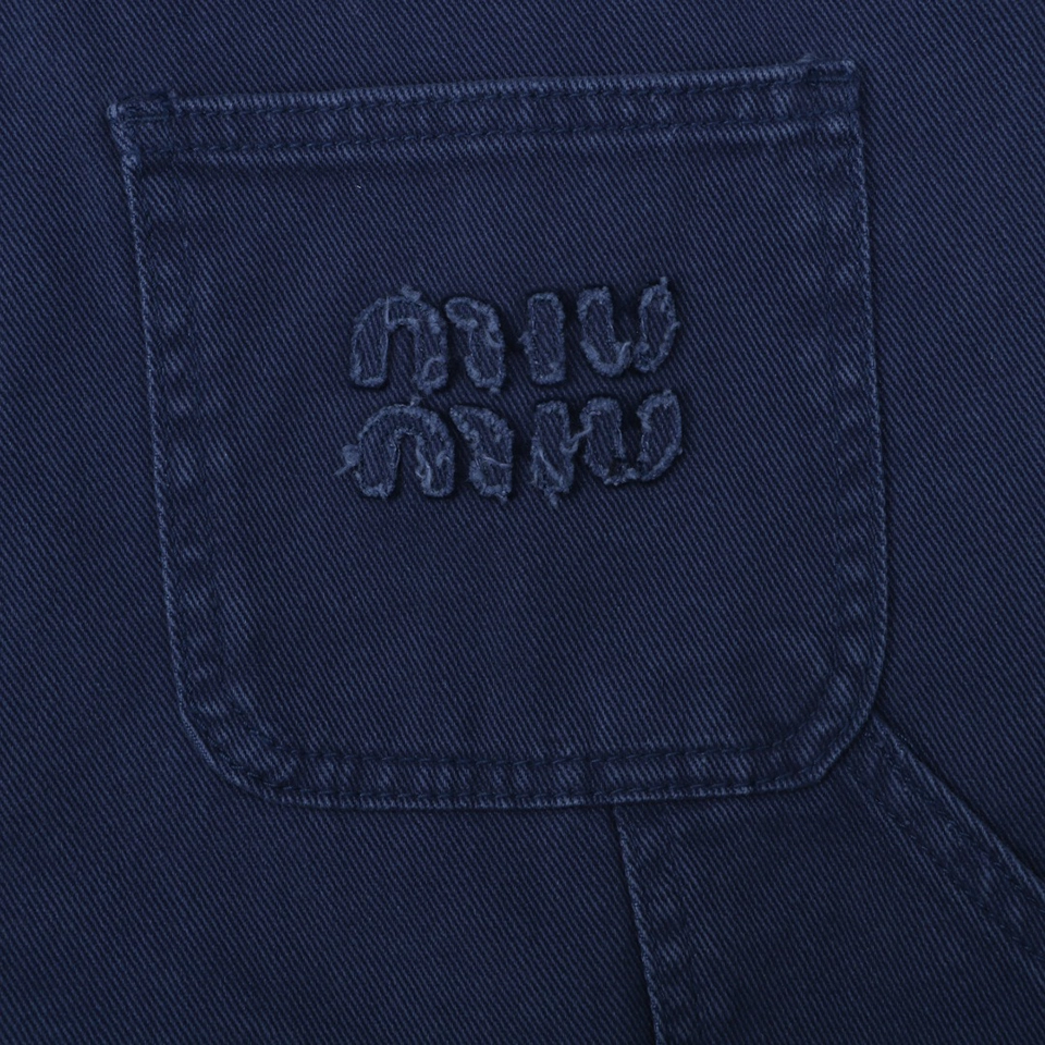 Miu Miu Washed Blue Workwear Pants Brand