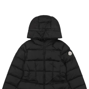 Moncler Avoce Short Slim-Fit Hooded Down Jacket Black