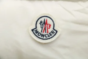 Moncler Avoce Short Slim-Fit Hooded Down Jacket White Brand label