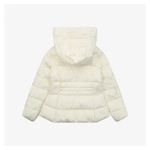 Moncler Avoce Short Slim-Fit Hooded Down Jacket White back view