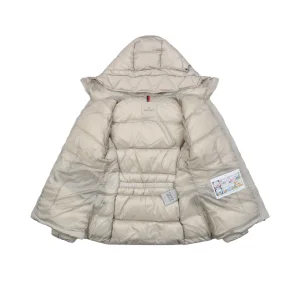 Moncler Avoce Short Slim-Fit Hooded Down Jacket Grey Lining