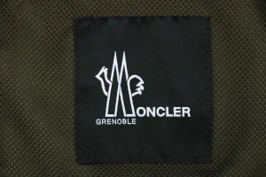 Moncler Multi-Pocket Utility Detachable Sleeve Jacket Green Brand label