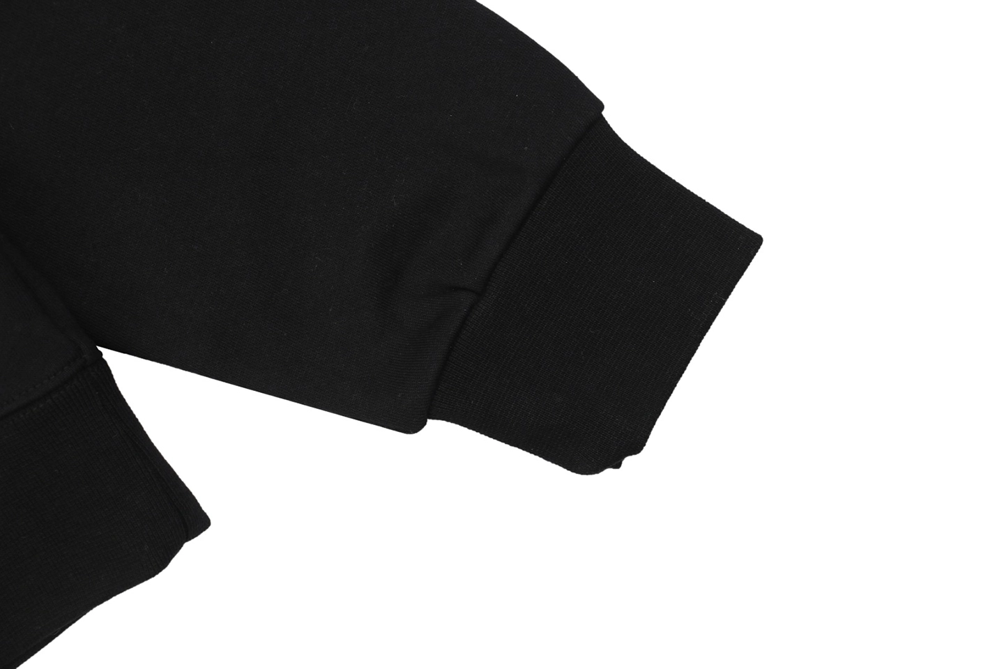 Moncler Rooster Logo M Print Crewneck Sweatshirt Black Cuff