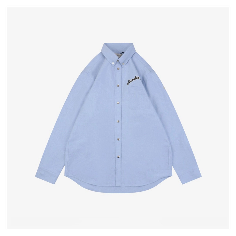 Moncler Signature Embroidered Pocket Shirt Front view