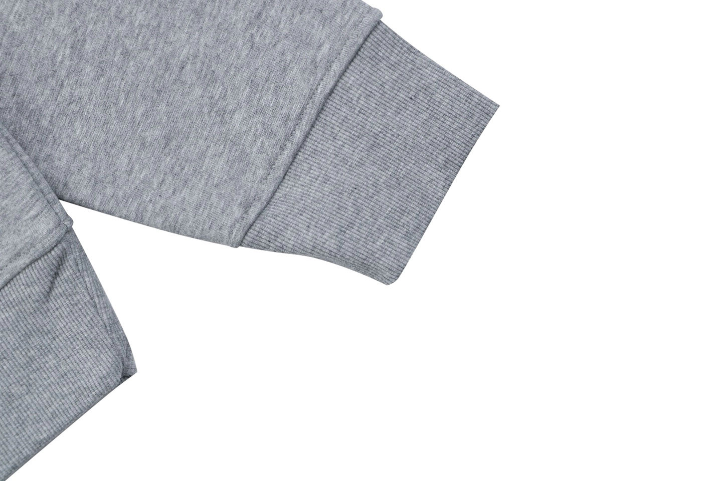 Moncler Small Logo Crewneck Sweatshirt Grey Cuff