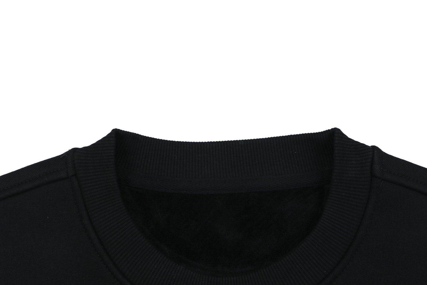 Moncler Small Logo Crewneck Sweatshirt Black Collar