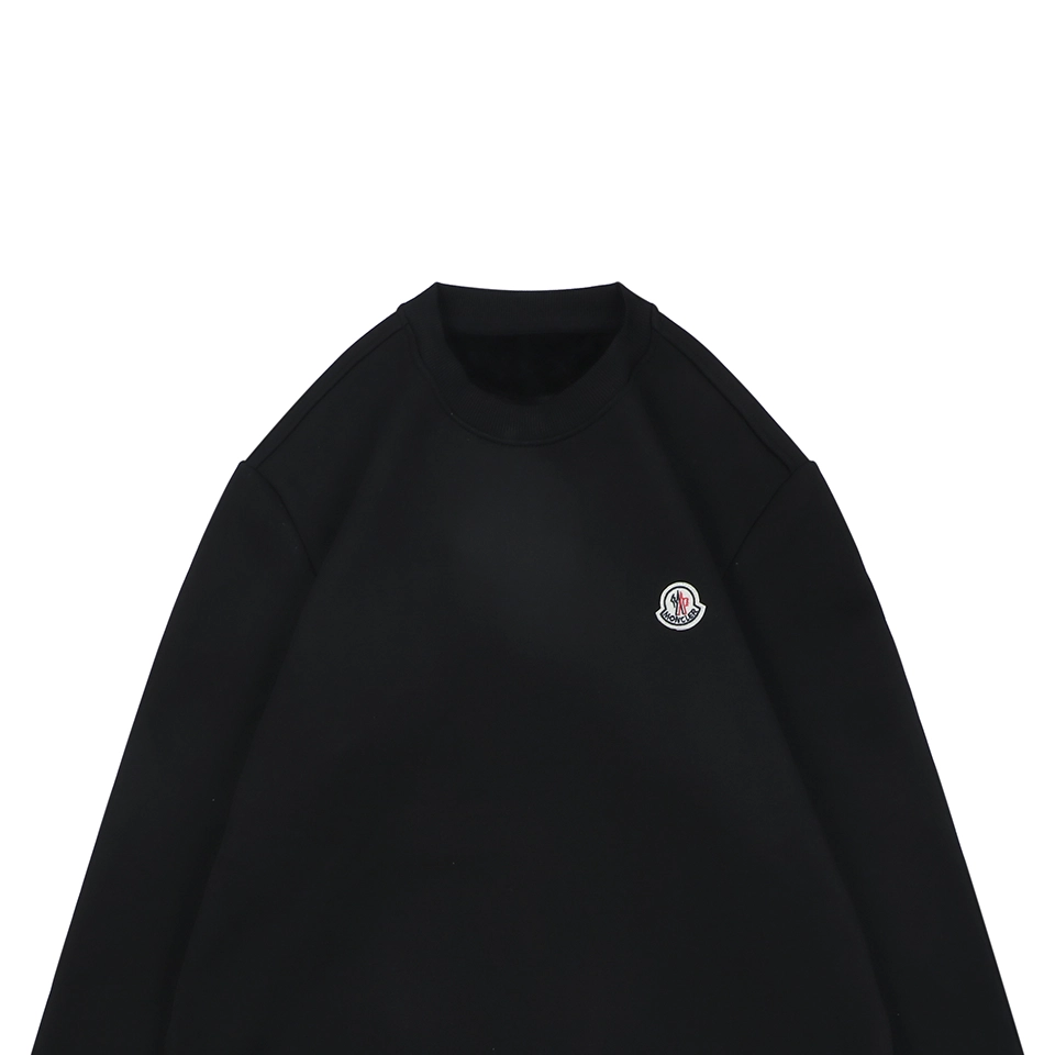 Moncler Small Logo Crewneck Sweatshirt Black