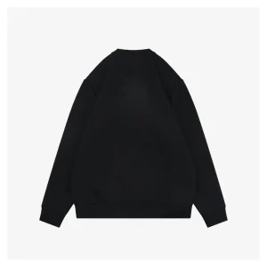 Moncler Small Logo Crewneck Sweatshirt Black Back view