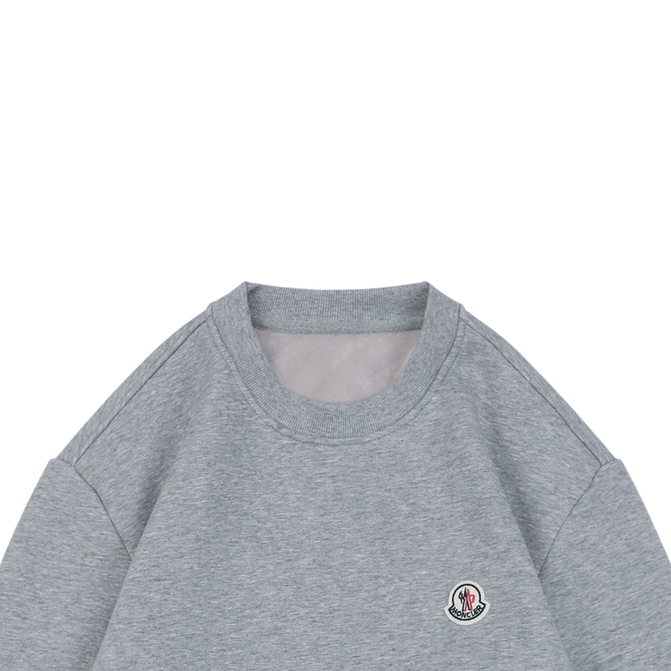 Moncler Small Logo Crewneck Sweatshirt Grey