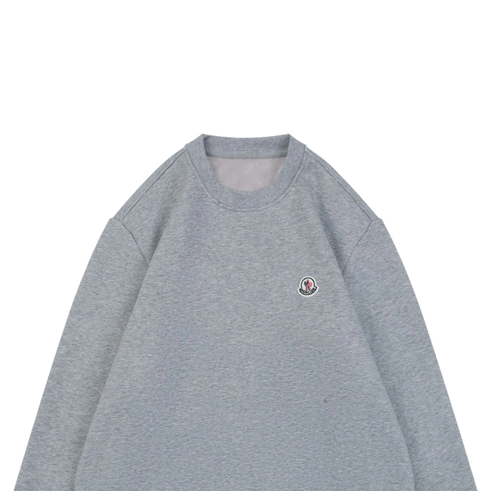 Moncler Small Logo Crewneck Sweatshirt Grey