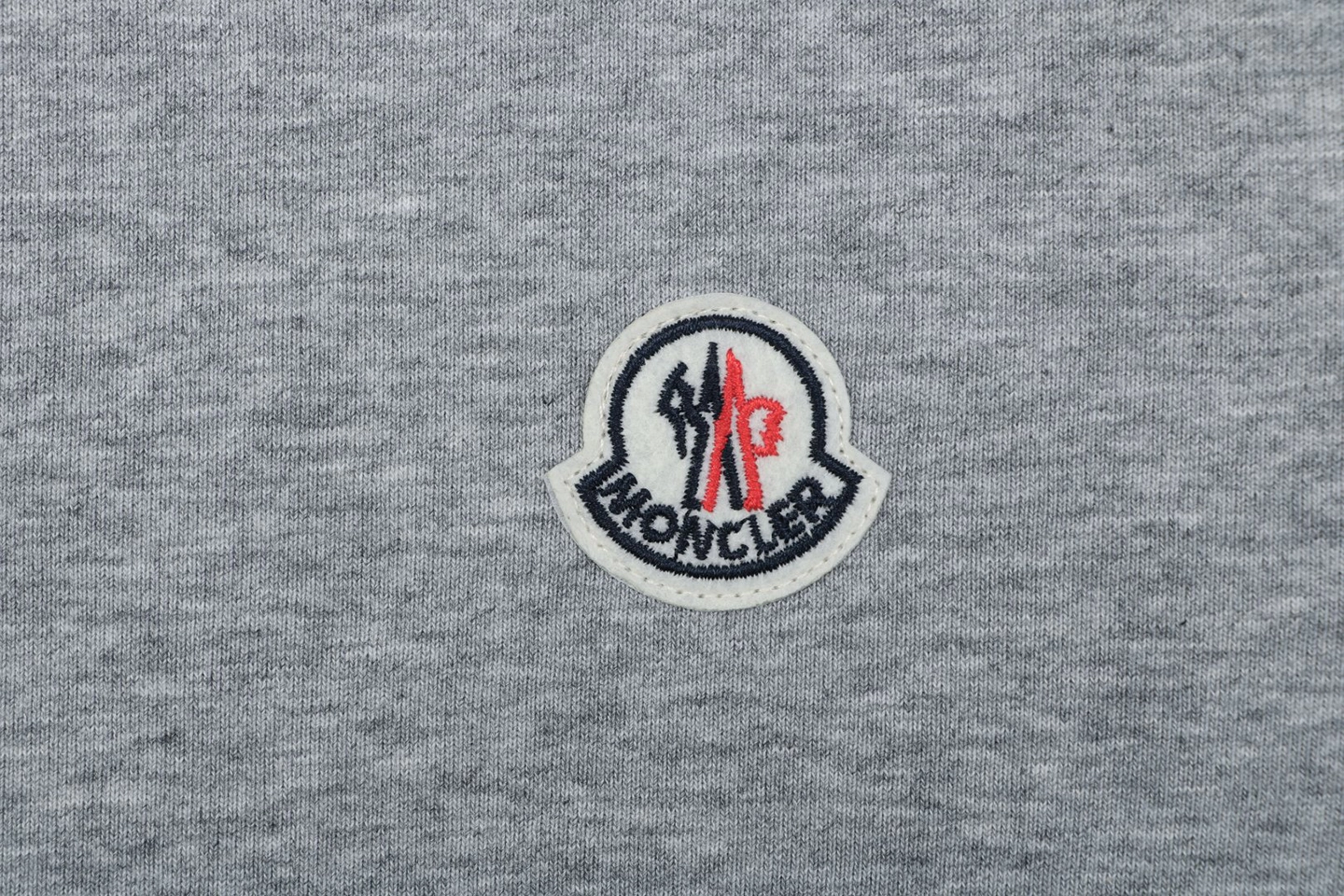 Moncler Small Logo Crewneck Sweatshirt Grey Brand